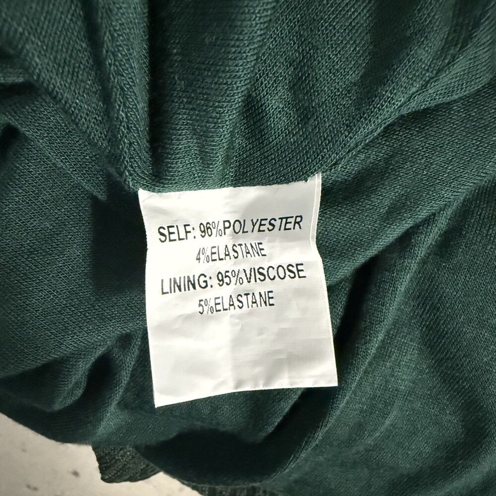 Mia Joy Women's XL Dark Green Self Striped Stretch Maxi Dress - Picture 5 of 7
